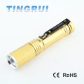 Lampe torche torche de poche amovible minable réglable 3w